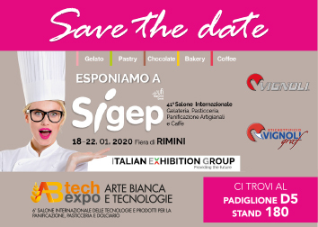 SIGEP - AB Tech Expo 2020 - VIGNOLI GRAF | 18 - 22 GENNAIO | FIERA DI RIMINI | PAD. D5 STAND 180