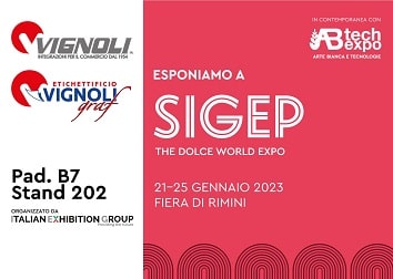 SIGEP - AB Tech Expo 2023 - VIGNOLI GRAF | 21 - 25 gennaio | Fiera di Rimini | Pad. B7 - Stand 202